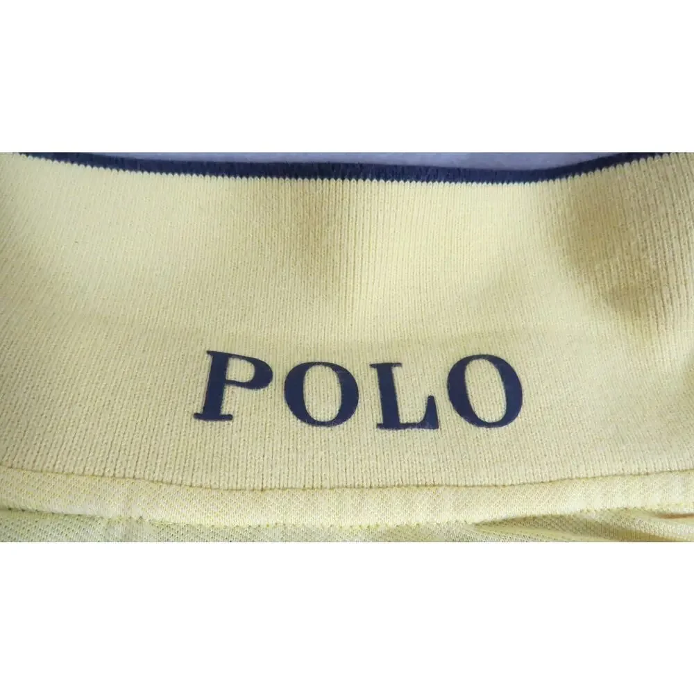 Polo Golf Ralph Lauren Pro Fit XL Yellow Big Pony Wicking Polo Shirt Men Peru SS
